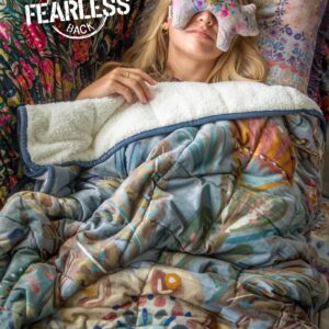 Cozy Weighted Blanket - Mandala Folk Garden