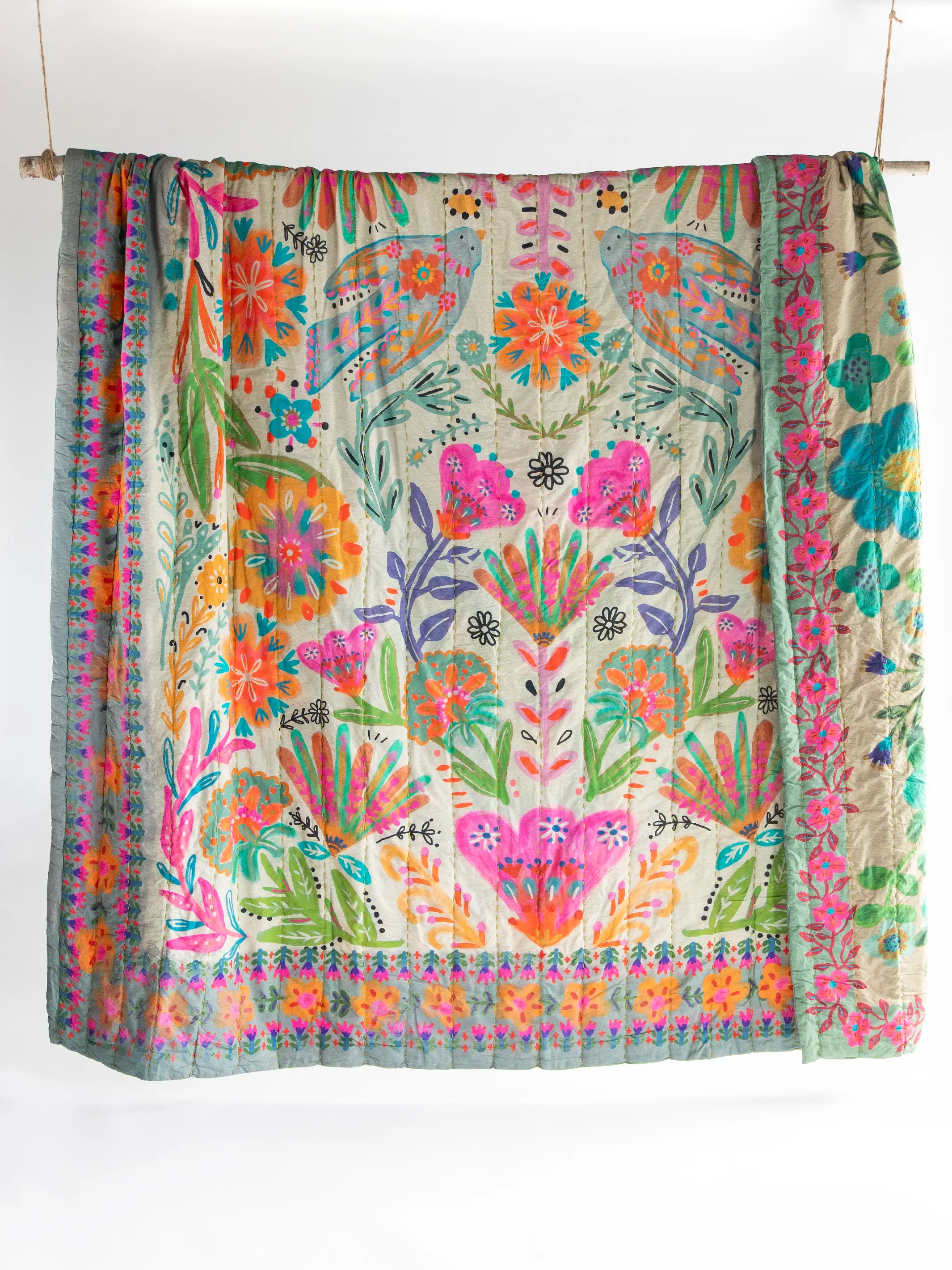 Bungalow Reversible Cotton Quilt - Free Spirit - Image 5