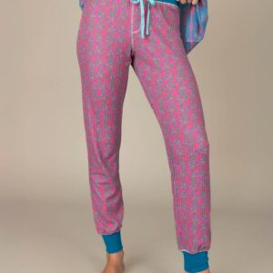 Alternative view of Mix & Match Waffle Long Johns - Pink Floral Bundles