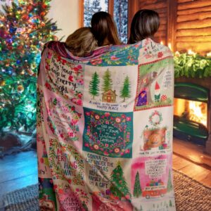 XL Double-Sided Cozy Blanket - Holiday Chirps