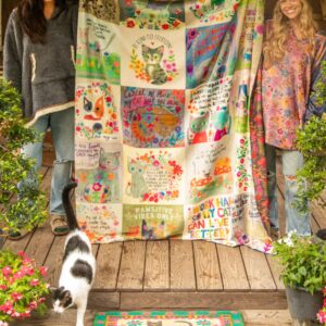 XL Double-Sided Cozy Blanket - Cat Lover Chirps