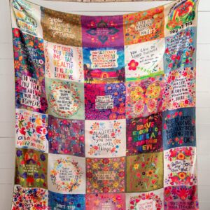 Alternative view of XL Double-Sided Cozy Blanket - Fearless Chirps