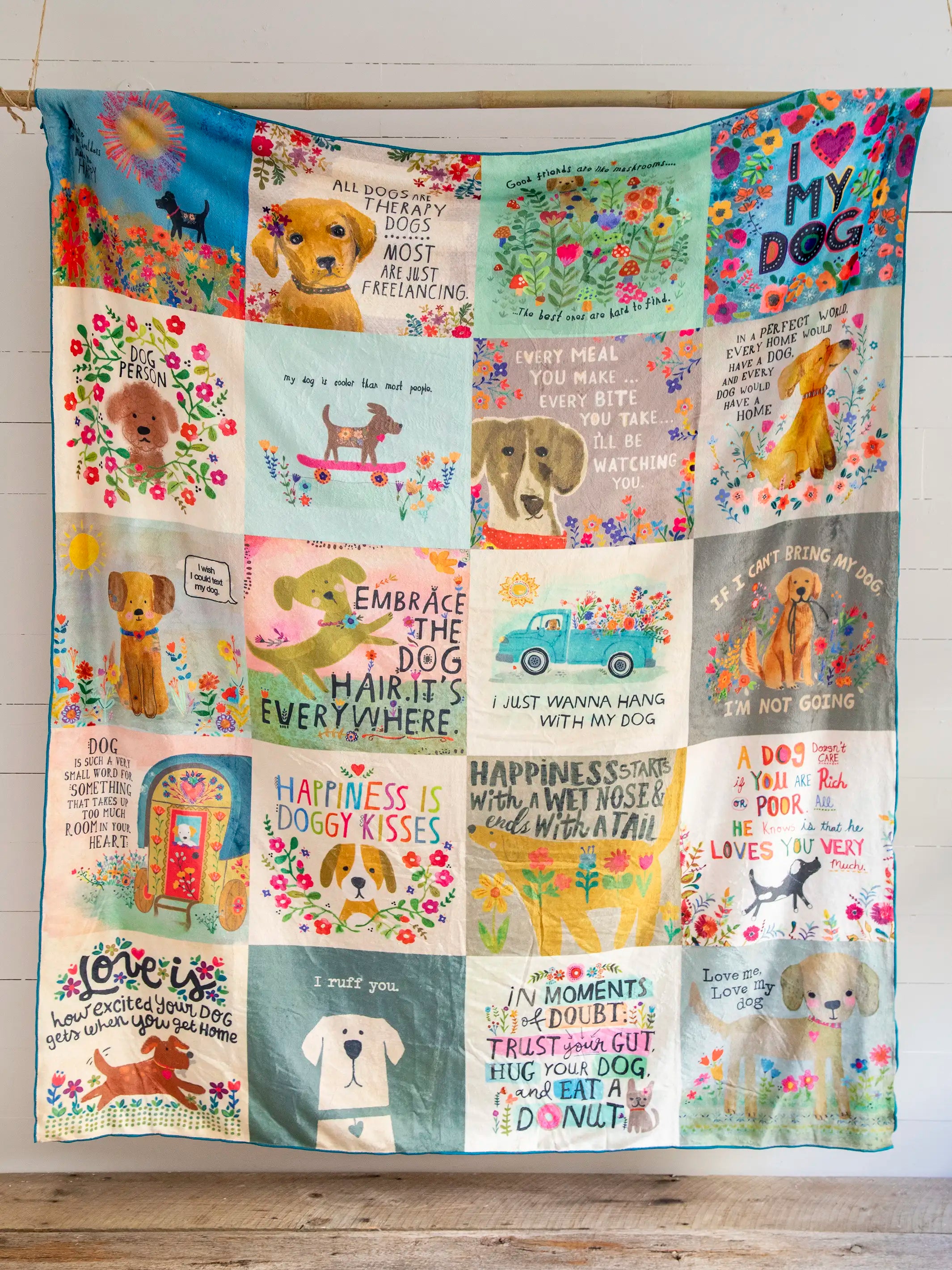 XL Double-Sided Cozy Blanket - Dog Lover Chirps - Image 2