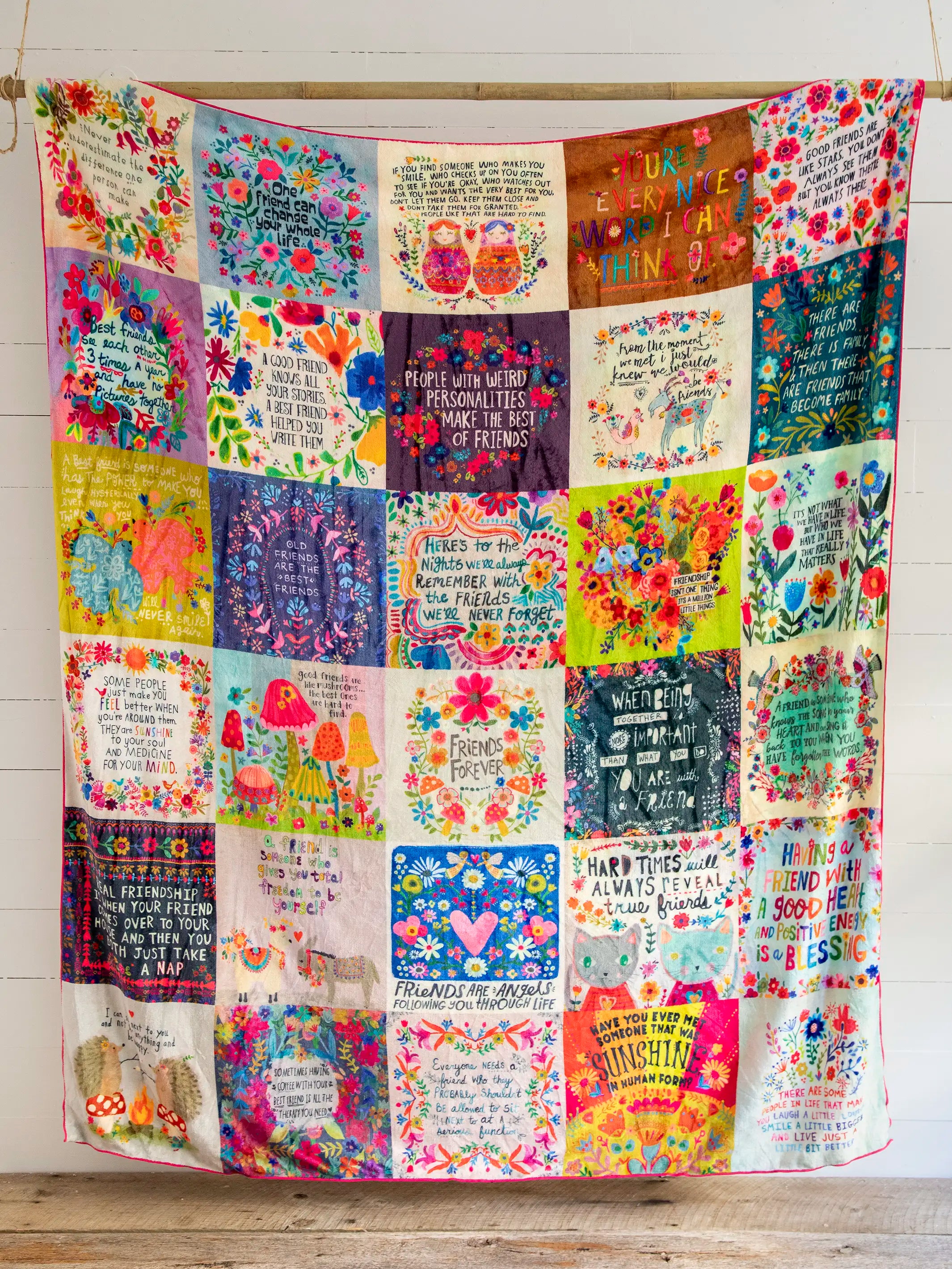 XL Double-Sided Cozy Blanket - Friendship Chirps - Image 3