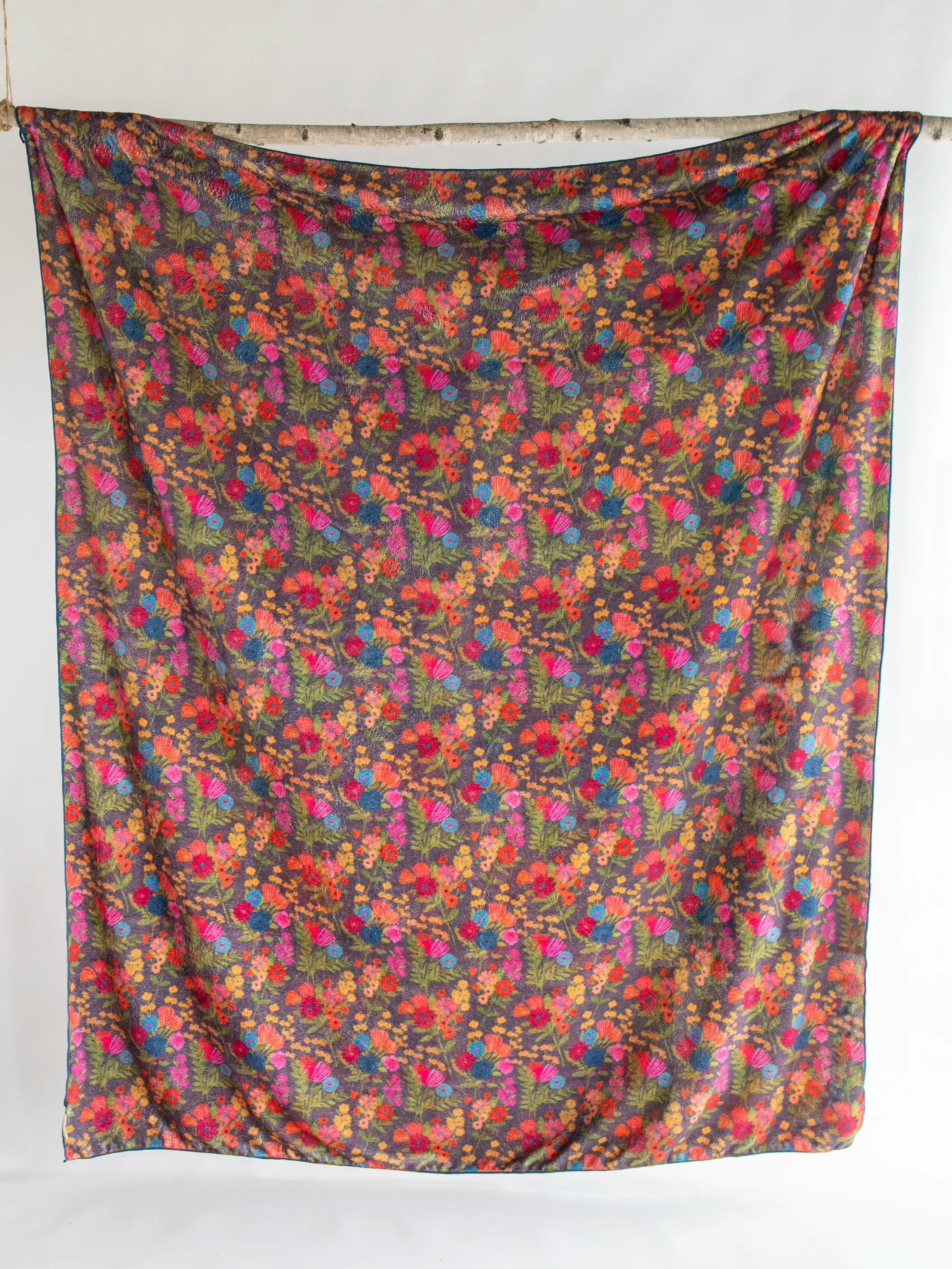 XL Double-Sided Cozy Blanket - Cat Lover Chirps - Image 2