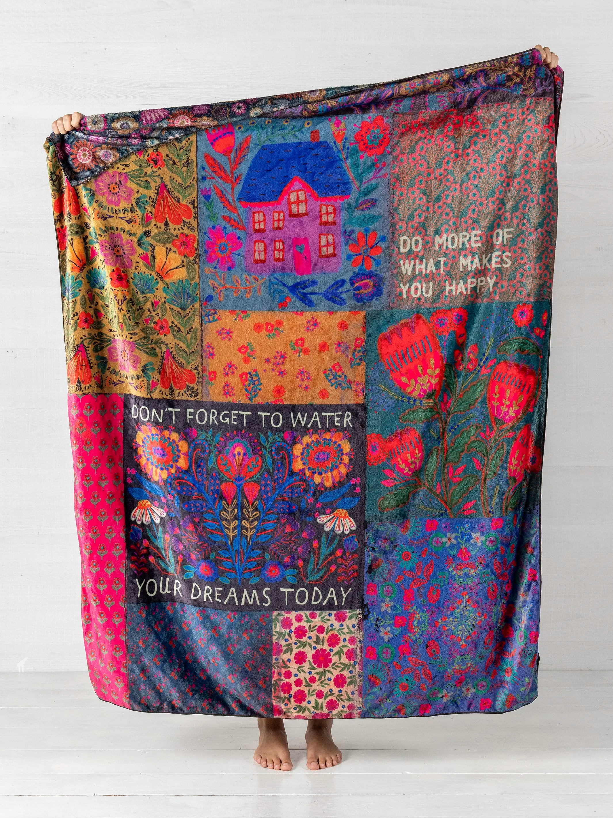 Double-Sided Cozy Throw Blanket - Cottage - Image 2
