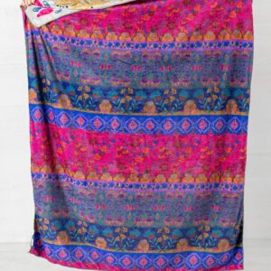 Alternative view of Double-Sided Cozy Throw Blanket - Taupe Birds