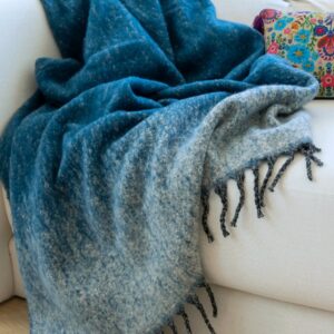 Cuddle Up Throw Blanket - Indigo Ombre