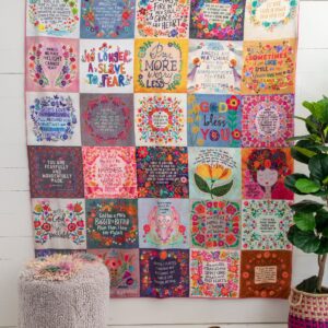 Alternative view of XL Double-Sided Cozy Blanket - Blessings Chirps