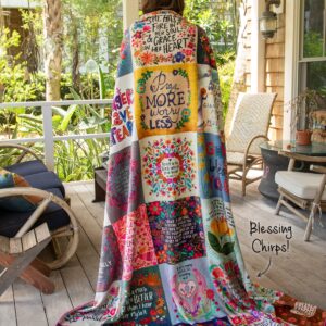 XL Double-Sided Cozy Blanket - Blessings Chirps