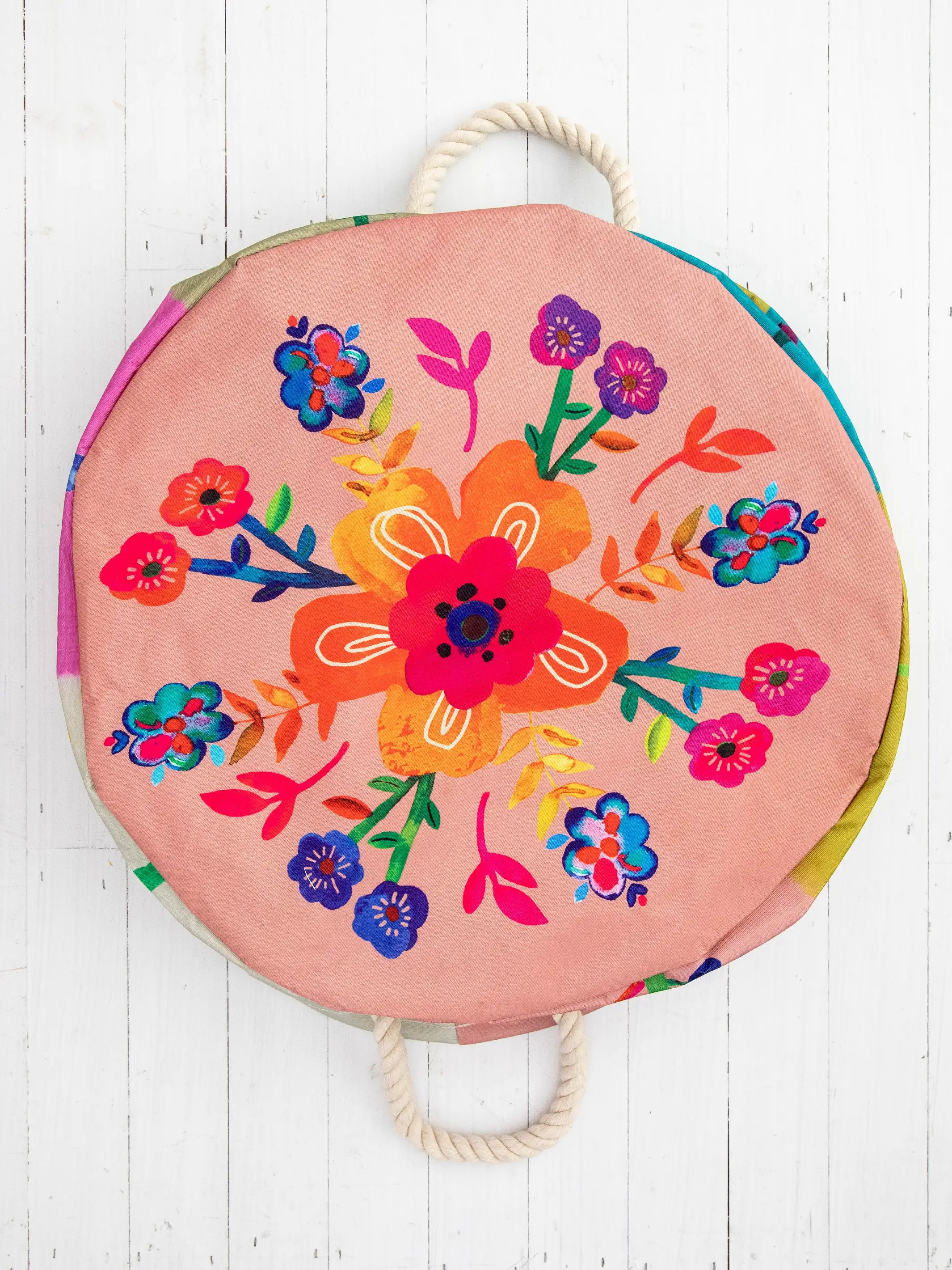 Boho Printed Laundry Hamper - Floral - Image 3