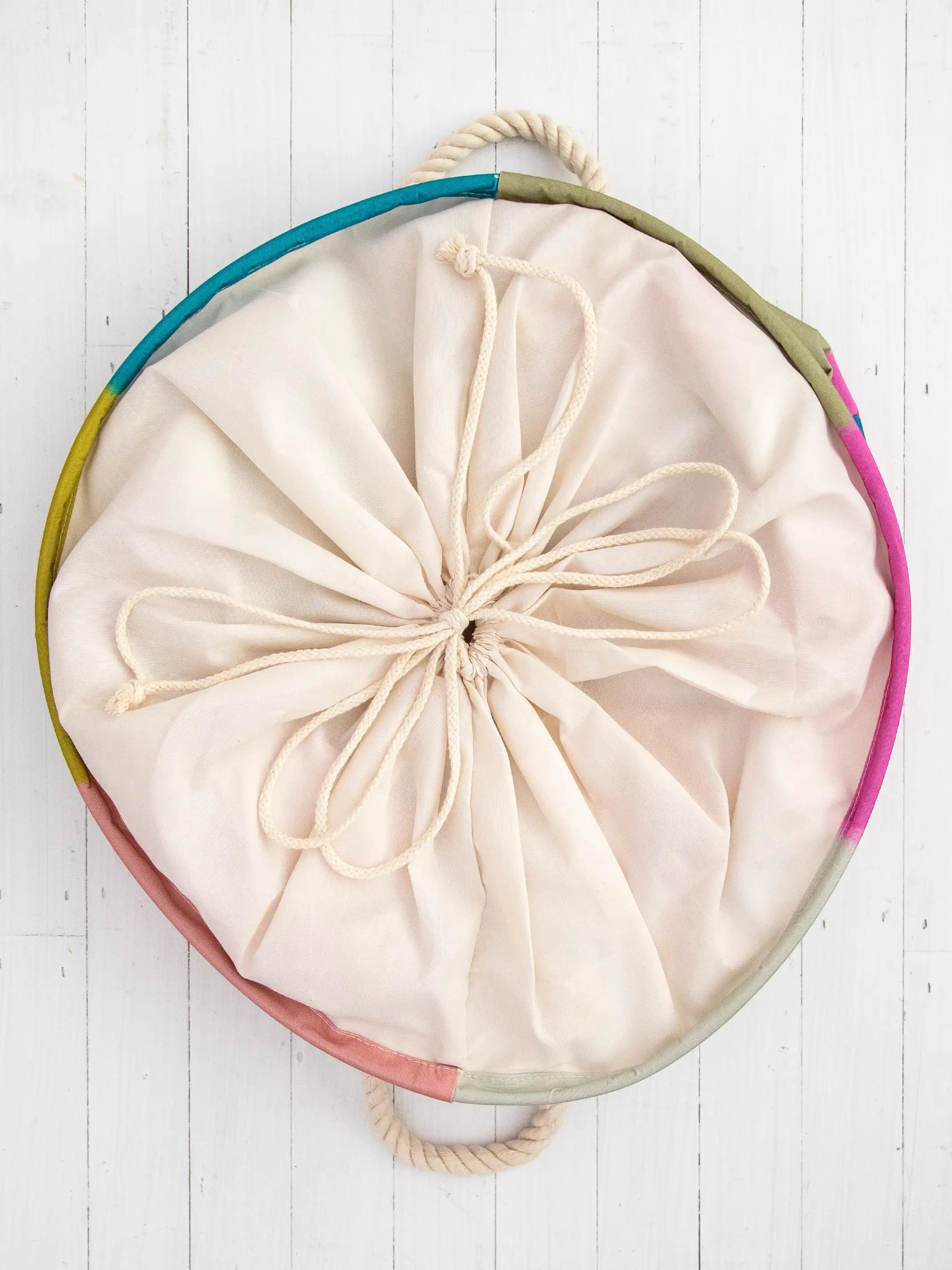 Boho Printed Laundry Hamper - Floral - Image 2