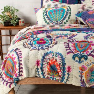 Bungalow Reversible Cotton Quilt - Folklore