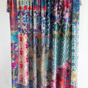 Double-Sided Cozy Bed Blanket - Blue Patchwork