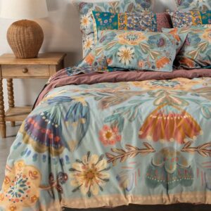 Catalina Cotton Duvet Cover - Blue Mandala