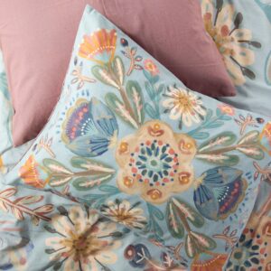 Catalina Cotton Shams, Set of 2 - Blue Mandala