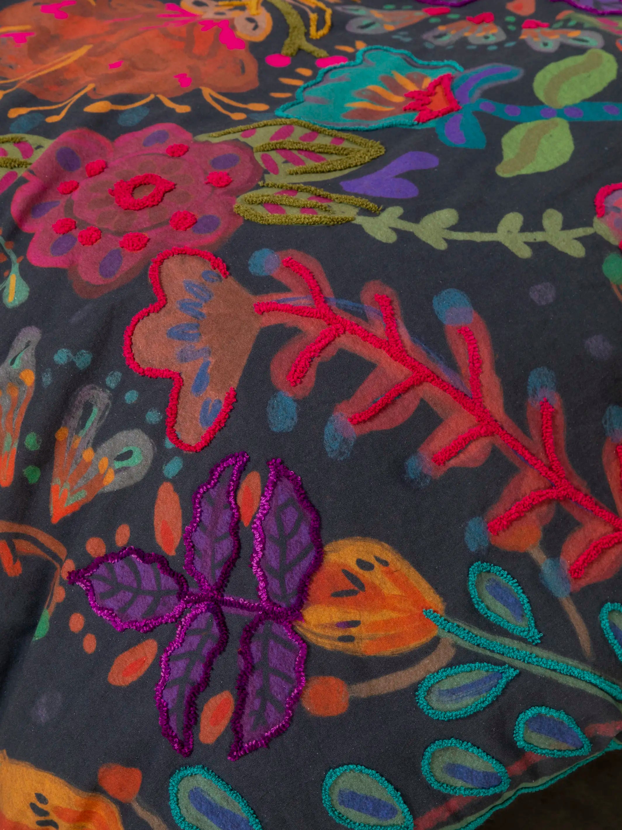 Catalina Cotton Shams, Set of 2 - Midnight Garden - Image 3