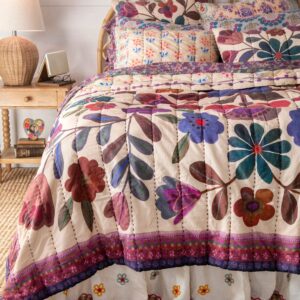 Alternative view of Goes With Everything Tufted Bed Skirt - Cream Spring Floral