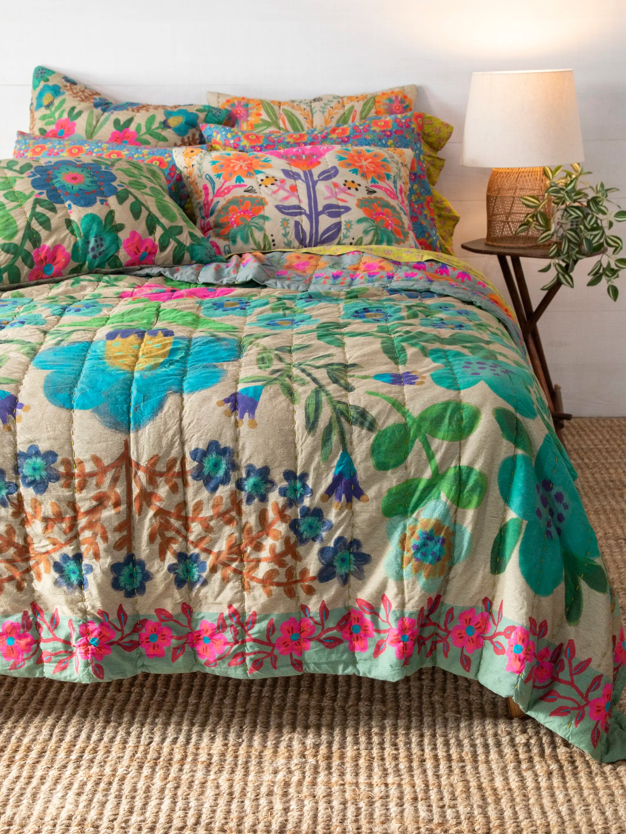 Bungalow Reversible Cotton Euro Sham - Free Spirit - Image 3