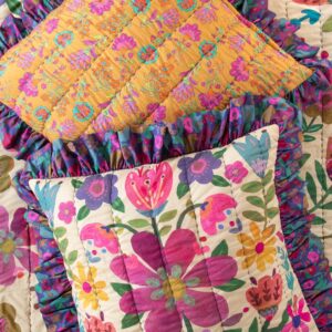 Bungalow Reversible Cotton Euro Sham - Boho Floral