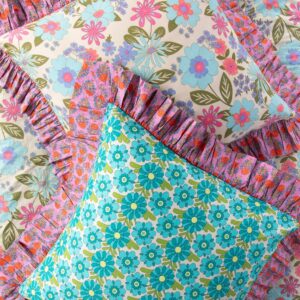So Soft Cotton Reversible Euro Sham - Retro Blooms