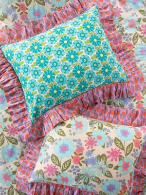 So Soft Cotton Reversible Shams, Set of 2 - Retro Blooms