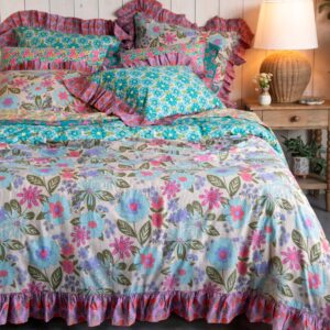 Alternative view of So Soft Cotton Reversible Shams, Set of 2 - Retro Blooms