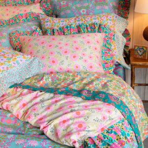 Alternative view of So Soft Cotton Reversible Shams, Set of 2 - Meadow Magic