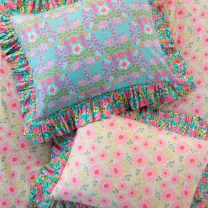 So Soft Cotton Reversible Shams, Set of 2 - Meadow Magic