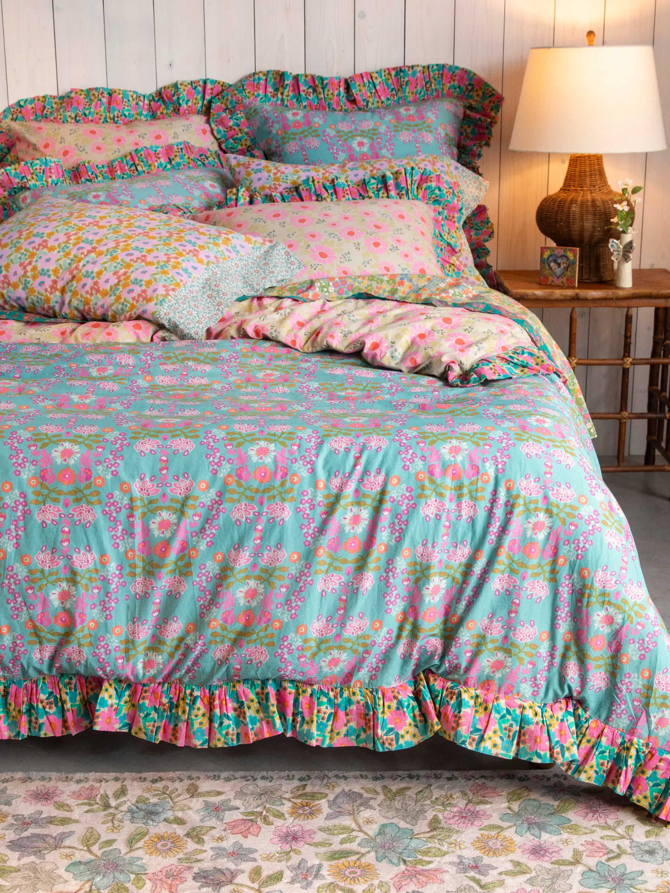 So Soft Cotton Reversible Shams, Set of 2 - Meadow Magic - Image 3