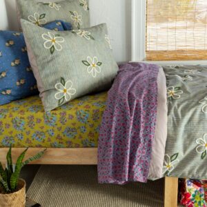 Alternative view of Catalina Cotton Euro Sham - Daisy Stripe