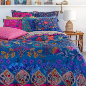 Bungalow Reversible Cotton Quilt - Magic Folk Garden