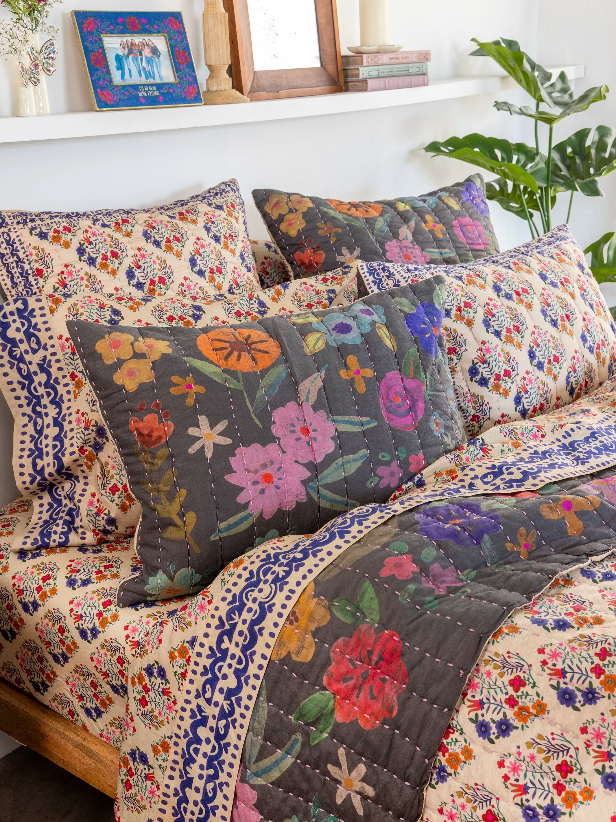 Sooo Soft Cotton Sheet Set - Floral Diamonds - Image 4