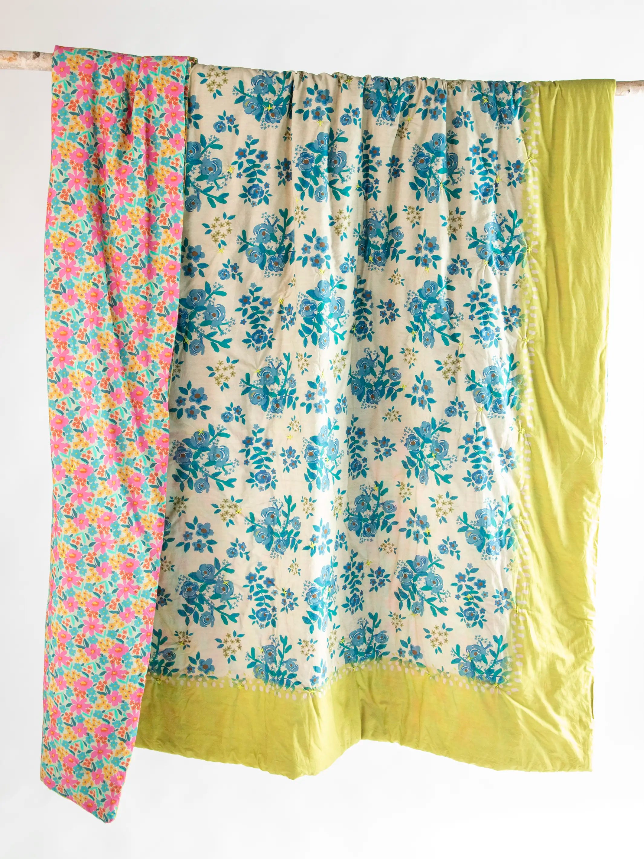 Bungalow Reversible Cotton Quilt - Wildflower Pop - Image 6