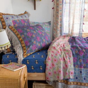 Boho Fringe Shams, Set of 2 - Meadow Tapestry