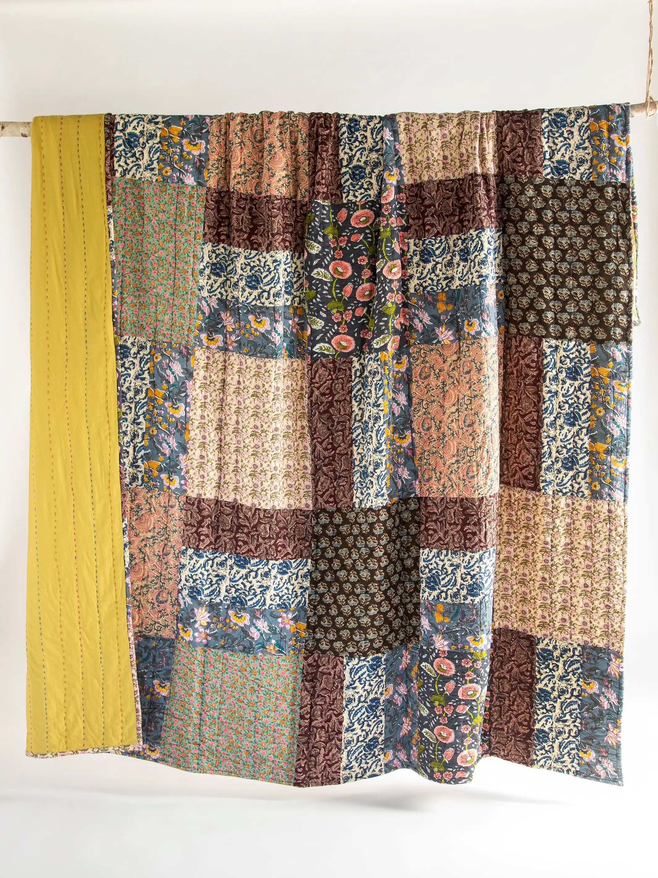 Patchwork Quilt - Block Print - Image 2