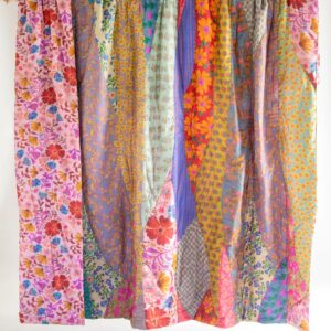 Alternative view of Bungalow Reversible Cotton Quilt - Garden Waves