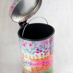 Alternative view of Bathroom Trash Can - Pink Watercolor Patchwork