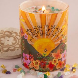 Gemstone Candle - You Make The World Brighter