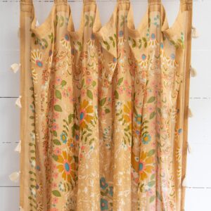 Alternative view of Printed Curtain Panel - Taupe Motif