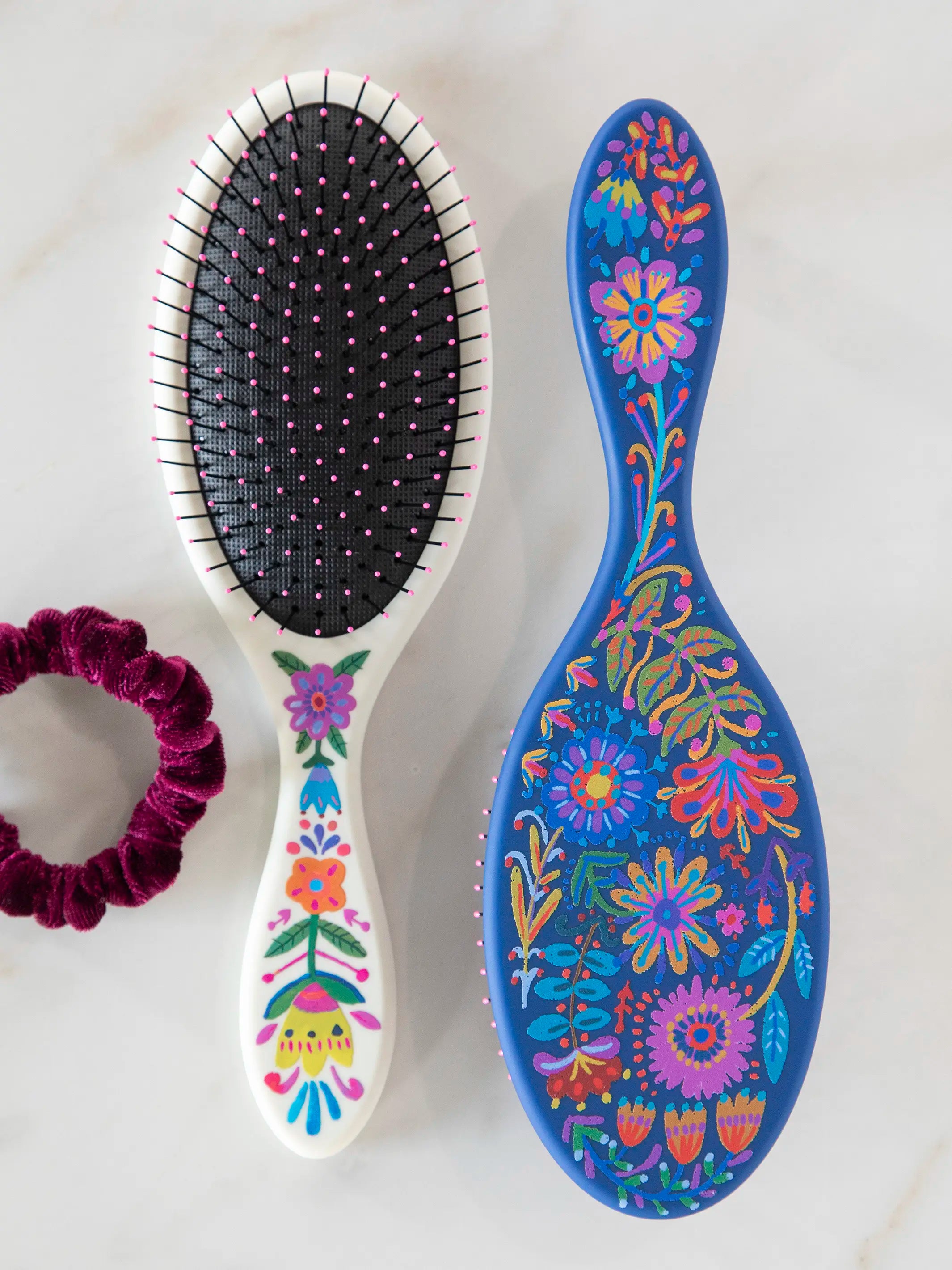 Wet / Dry Detangling Hairbrush - Navy - Image 3