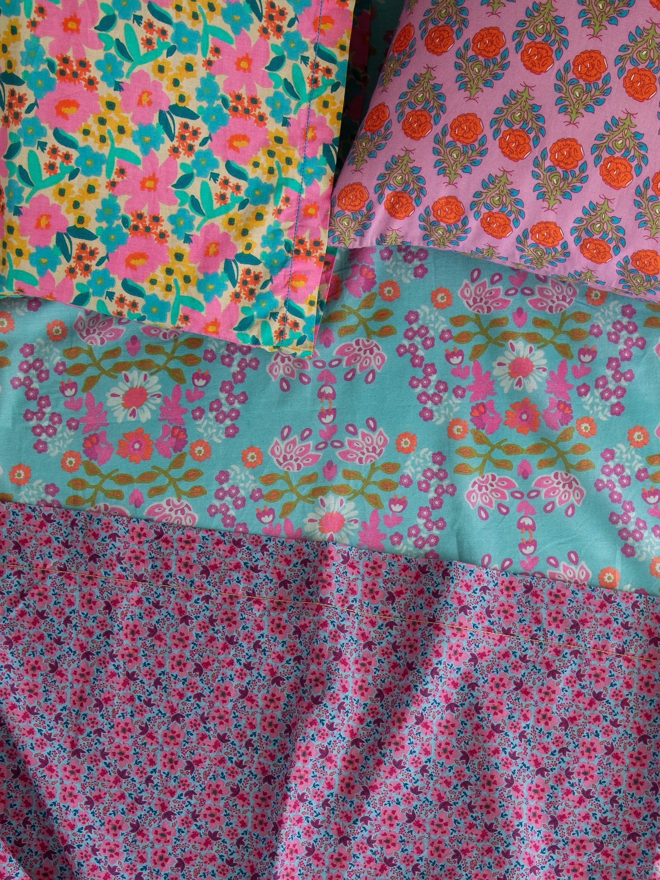 Mix & Match Cotton Pillowcase, Single - Pink Rose - Image 5