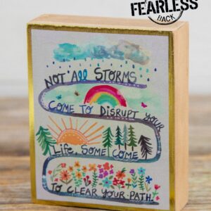 Tiny Block Keepsake - Not All Storms