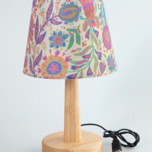Alternative view of Touch Lamp - Rainbow Cream Floral