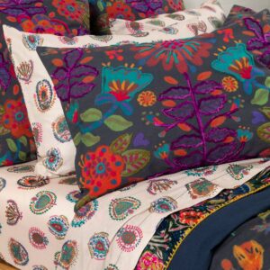 Alternative view of Catalina Cotton Duvet Cover - Midnight Garden