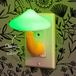 LED Night Light - Mushroom Yellow