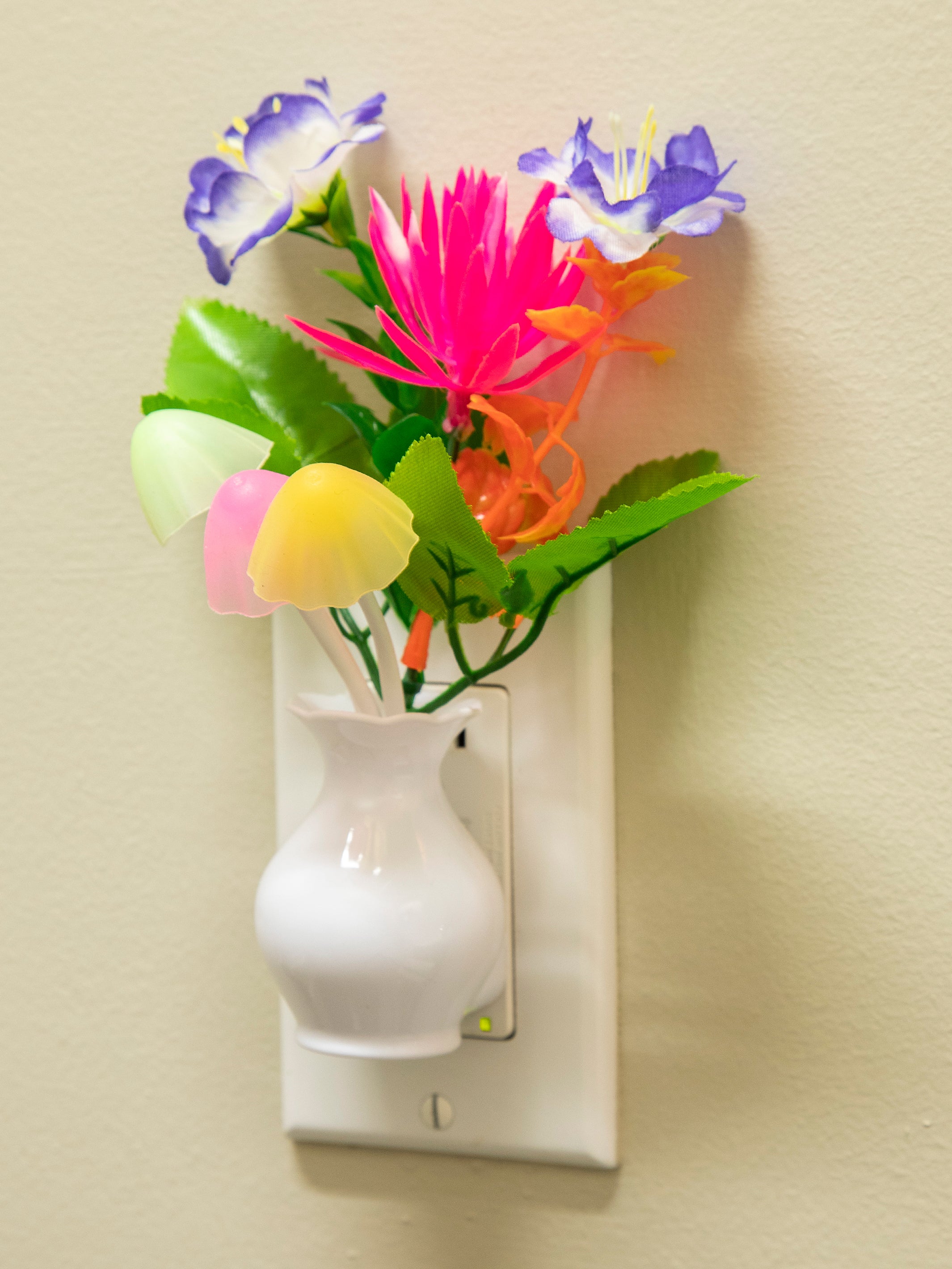 LED Night Light - Floral Multi - Image 2
