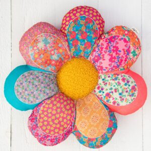 Alternative view of Whimsy Patchwork Pillow - Flower