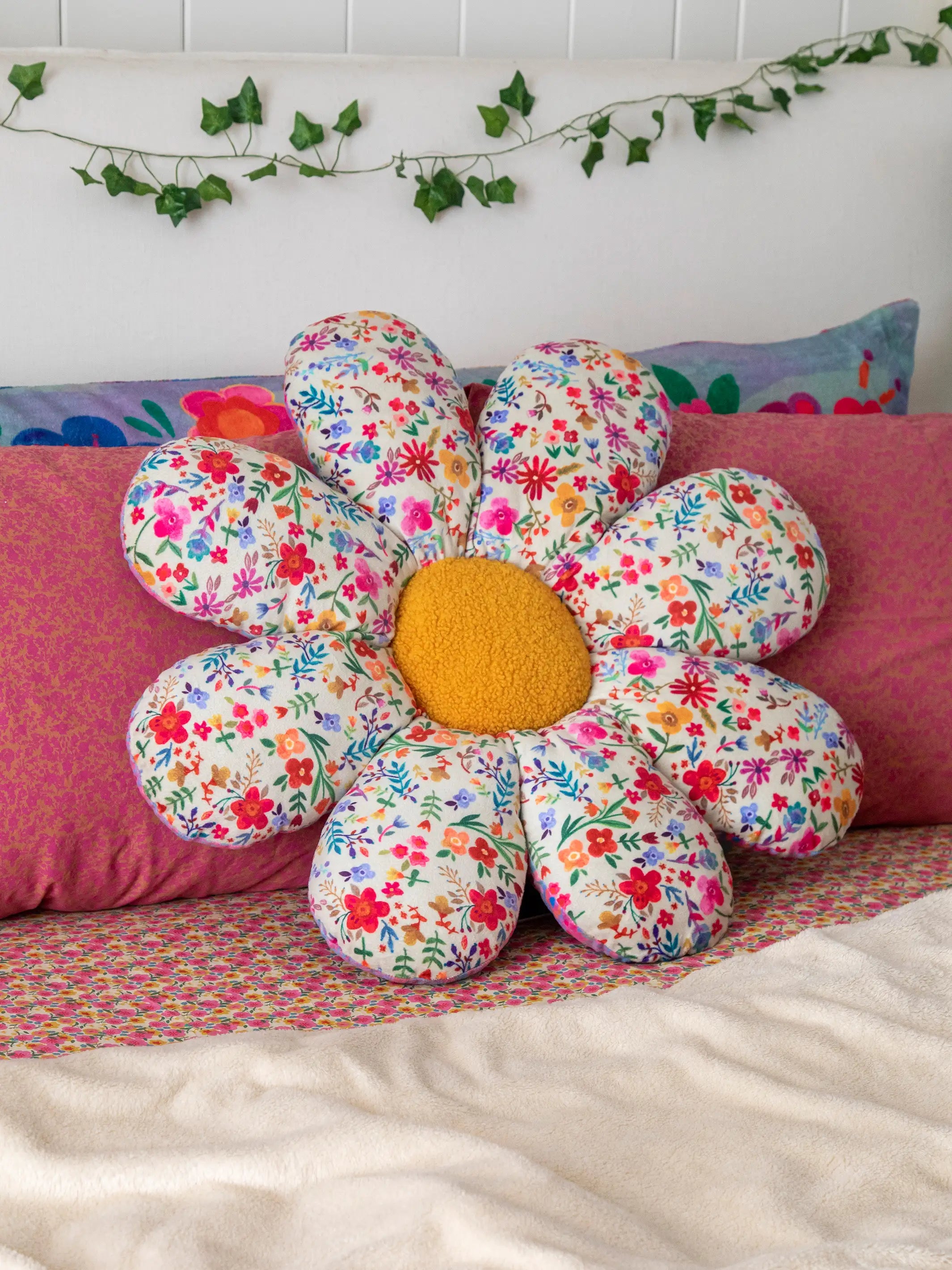 Reversible Seat & Floor Cushion - Flower - Image 4