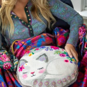 Cozy Weighted Pillow - Cat